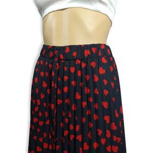 Long Black Maxi Skirt – Plus Size 3XL Heart Print Winter Casual SHEIN Curve